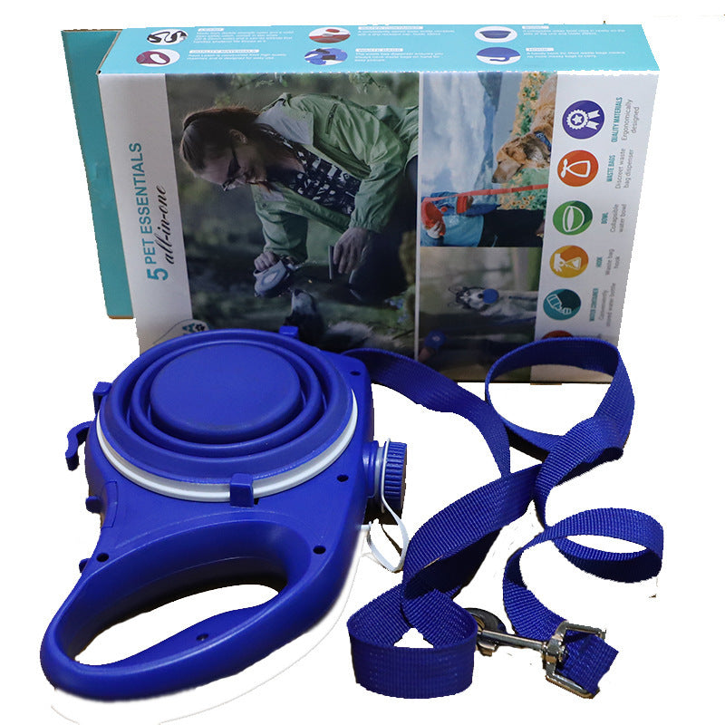 TrekMate™ – 3-in-1 Travel Set for Pets (Water, Food & Leash)