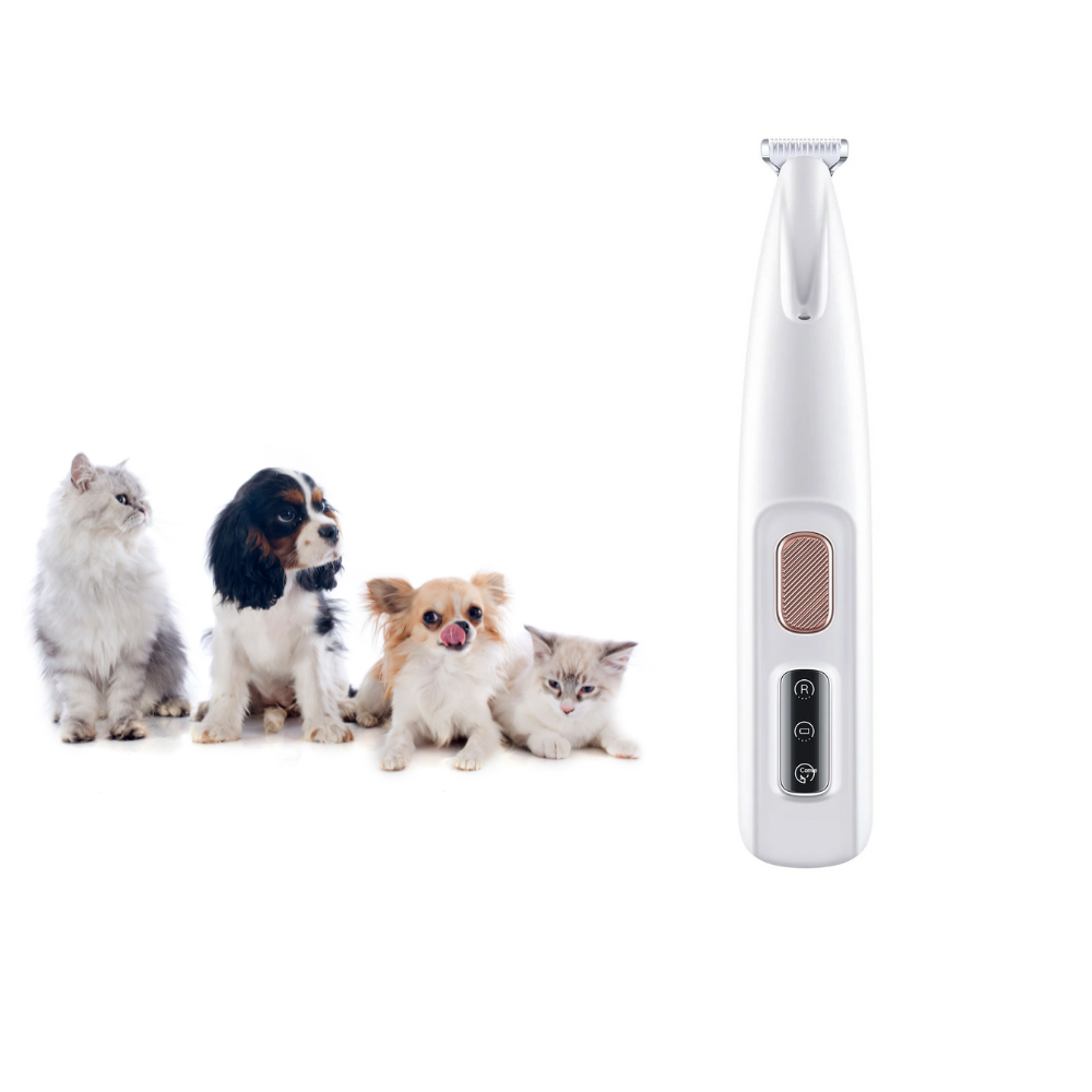 PrecisionGroom™ – LED Pet Trimmer for Safe & Silent Grooming