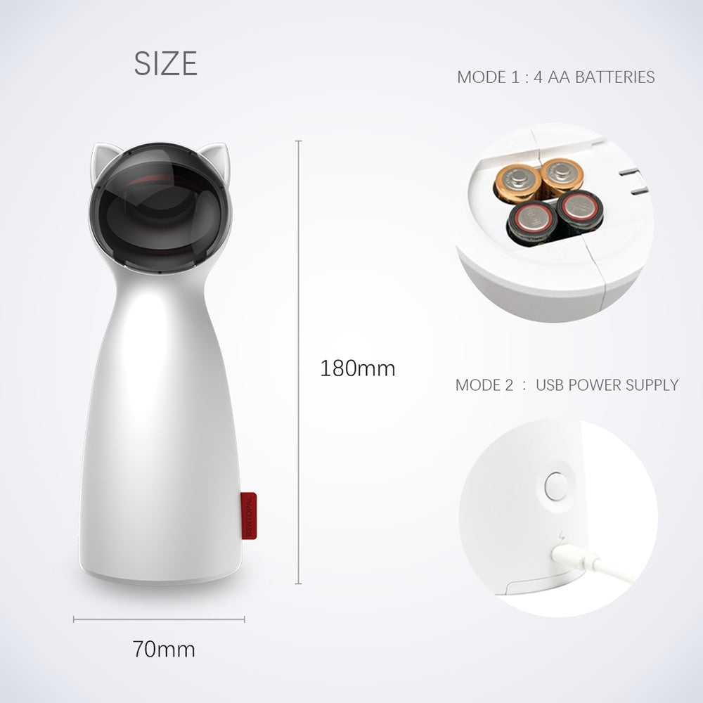 LaserChase™ – Smart LED Toy for Automatic Cat Play
