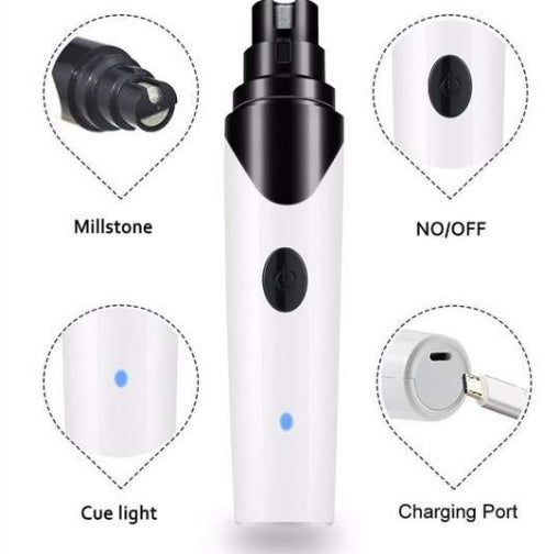 PawEdge™ – Electric Pet Nail Grinder with Silent Motor for Dogs & Cats