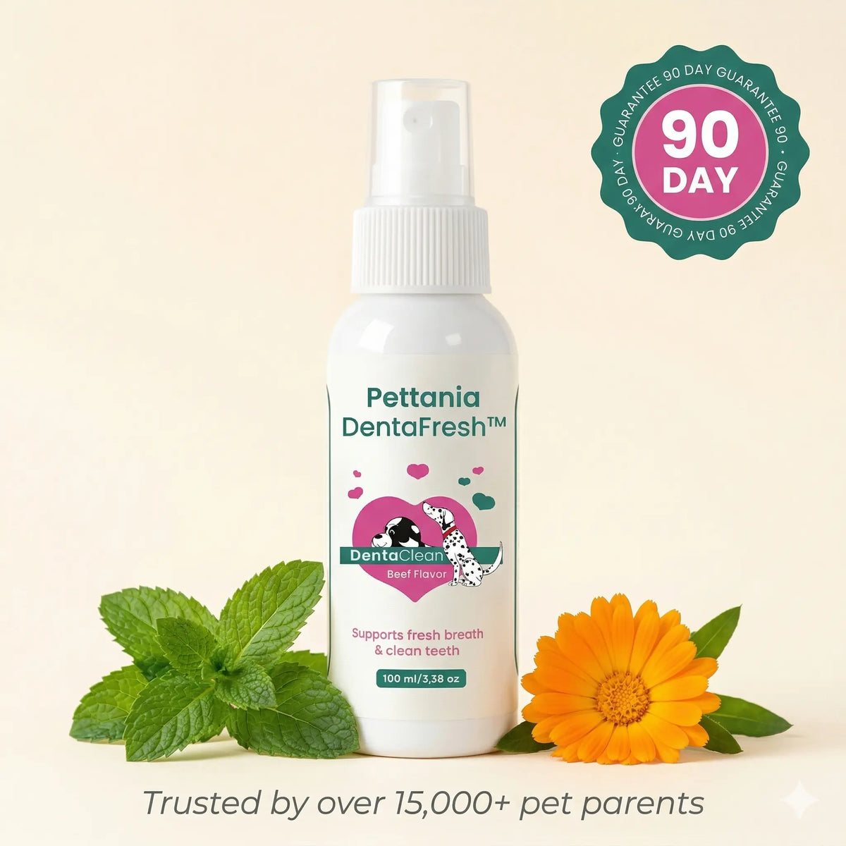 Pettania DentaFresh - Dental Spray for Dogs and Cats