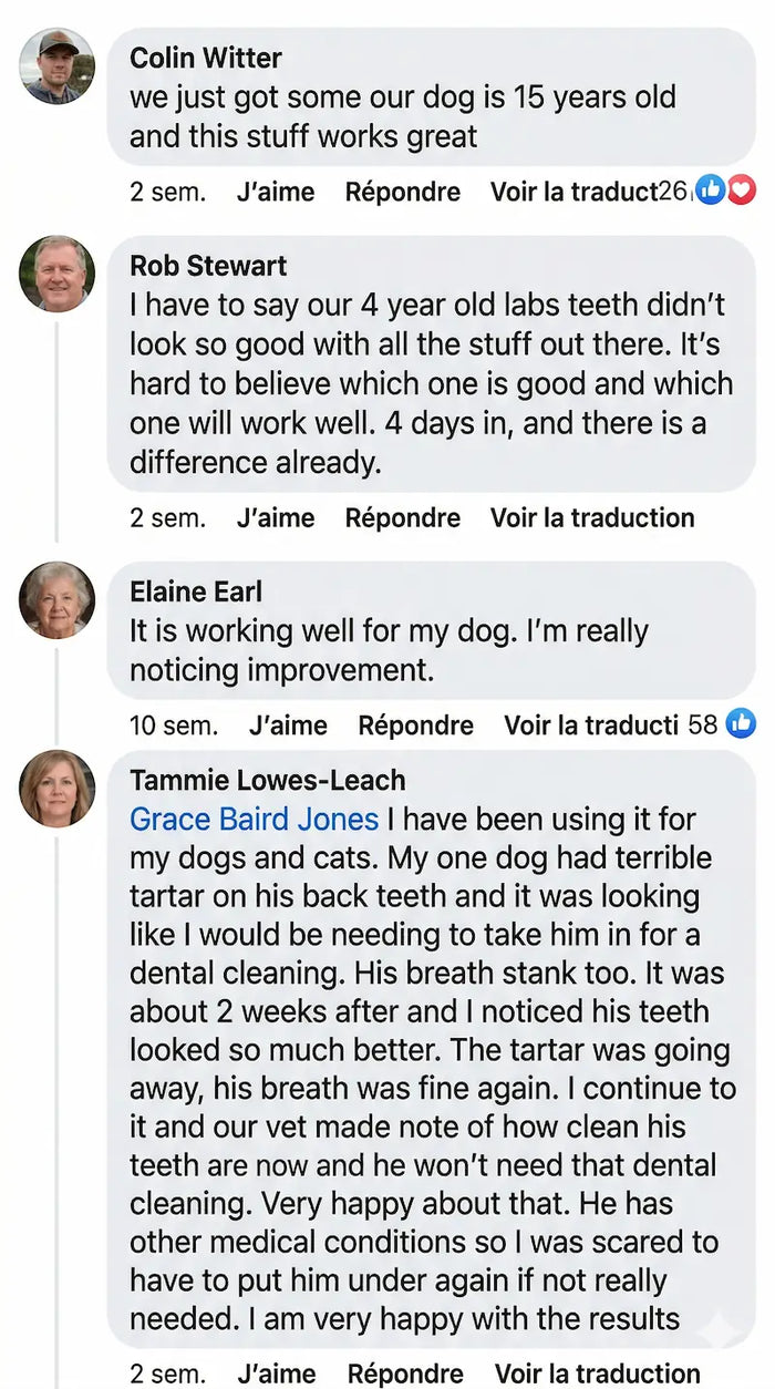 Customer Facebook comment