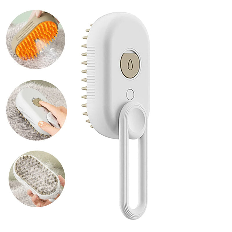 PuffaComb™ – 3-in-1 Steam Grooming Brush for Pets