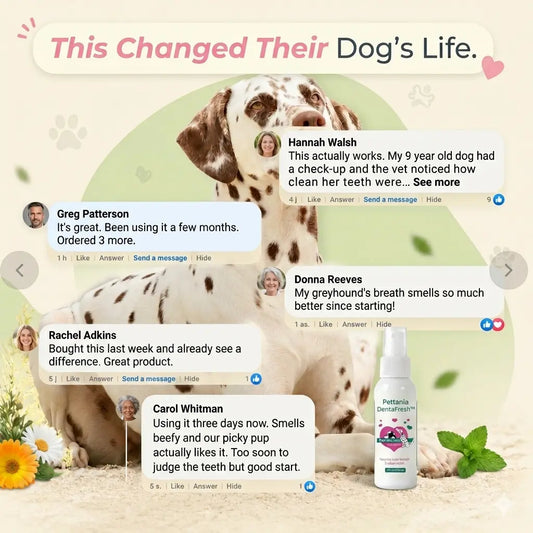 Pettania DentaFresh - Dental Spray for Dogs and Cats