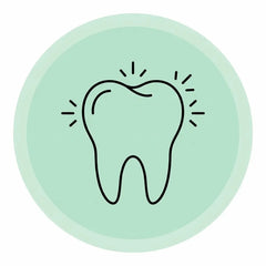 Healthy gums & no redness