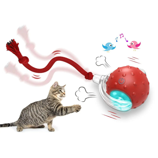 PurrGlide™ – Smart Rolling Cat Ball with USB Recharge